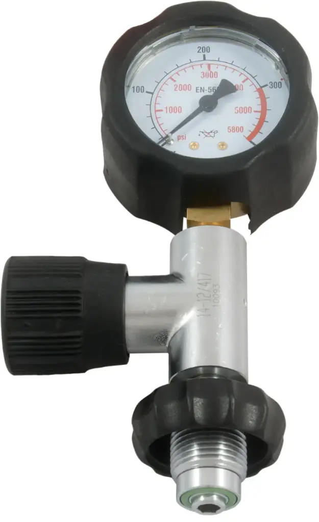 Check gauge, screws directly to tank valve